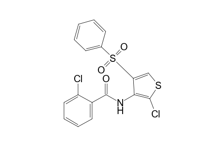 o-chloro-N-[2-chloro-4-(phenylsulfonyl)-3-thienyl]benzamide