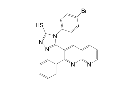 4-(4-bromophenyl)-3-(2-phenyl-1,8-naphthyridin-3-yl)-1H-1,2,4-triazole-5-thione