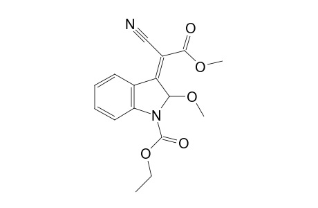 Methyl (Z)-1-carbethoxy-2-methoxy-3-indolinylidenecyanoacetate