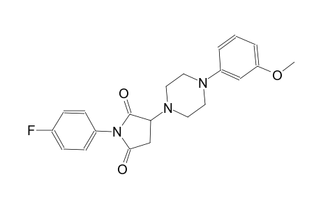 1-(4-fluorophenyl)-3-[4-(3-methoxyphenyl)-1-piperazinyl]-2,5-pyrrolidinedione