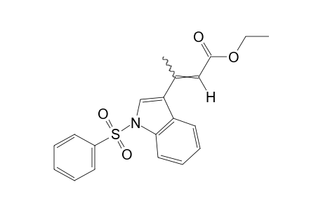 beta-methyl-1-(phenylsulfonyl)indole-3-acrylic acid, ethyl ester