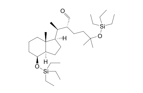 (8S,20R,22R)-Des-A,B-22-formyl-8.beta.,25-bis[(triethylsilyl)oxy]-cholestane