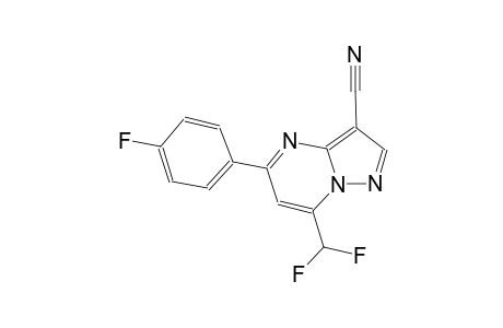 7-(difluoromethyl)-5-(4-fluorophenyl)pyrazolo[1,5-a]pyrimidine-3-carbonitrile