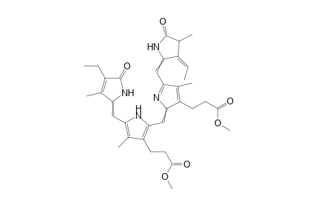 18-Ethyl-3(Z)-ethyliden-1,2,3,19,21,24-hexahydro-2,7,13,17-tetramethyl-1,19-dioxo-22H-bilin-8,12-dipropionic acid-dimethylester