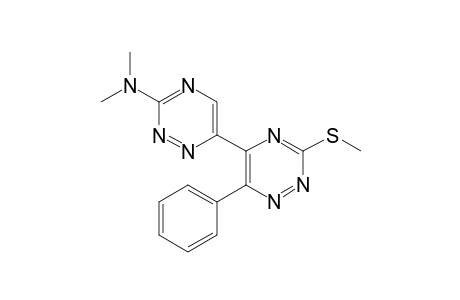 3-Methylthio-5-(3-N,N-dimethylamino-1,2,4-triazin-6-yl)-6-phenyl-1,2,4-triazine