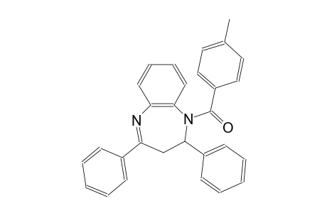1H-1,5-benzodiazepine, 2,3-dihydro-1-(4-methylbenzoyl)-2,4-diphenyl-