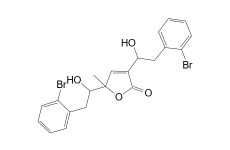 3,5-Bis[2'-(2-bromo-phenyl)-1'-hydroxyethyl]-5S-methyl-5H-furan-2-one