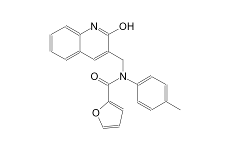 N-[(2-hydroxy-3-quinolinyl)methyl]-N-(4-methylphenyl)-2-furamide