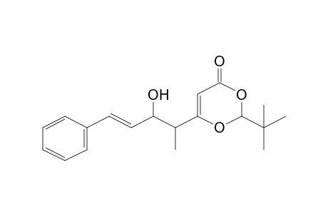 2-t-Butyl-6-(2-hydroxy-1-methyl-4-phenylbut-3-enyl)-[1,3]dioxin-4-one