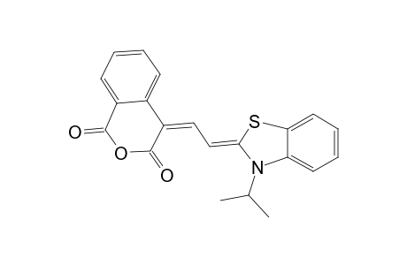 1H-2-benzopyran-1,3(4H)-dione, 4-[2-[3-(1-methylethyl)-2(3H)-benzothiazolylidene]ethylidene]-