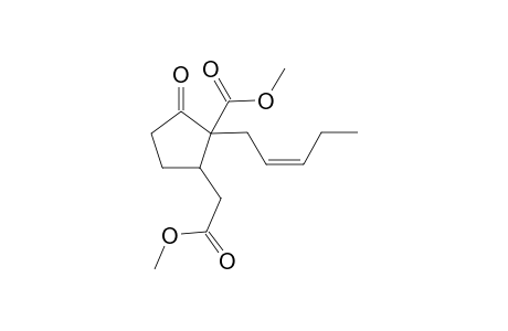 2-(Methoxycarbonyl)-3-[(methoxycarbonyl)methyl]-2-[(Z)-2-pentenyl]cyclopentanone