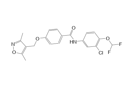 benzamide, N-[3-chloro-4-(difluoromethoxy)phenyl]-4-[(3,5-dimethyl-4-isoxazolyl)methoxy]-