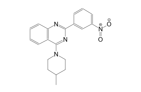 4-(4-methyl-1-piperidinyl)-2-(3-nitrophenyl)quinazoline
