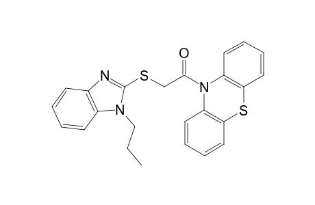 1-(10-phenothiazinyl)-2-[(1-propyl-2-benzimidazolyl)thio]ethanone