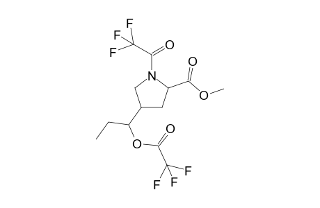 4-[1-(trifluoroacetoxypropyl)]-N-(trifluoroacetyl)prolin-methylester