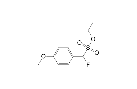 Benzenemethanesulfonic acid, .alpha.-fluoro-4-methoxy-, ethyl ester
