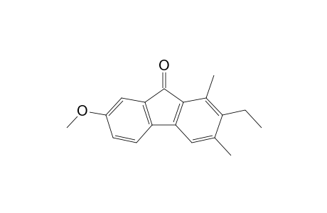 2-Ethyl-7-methoxy-1,3-dimethyl-9H-fluoren-9-one