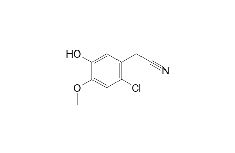 2-Chloro-5-hydroxy-4-methoxyphenyl acetonitrile