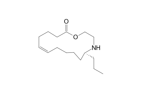 (+)-(5S,10Z)-5-propyl-1-oxa-4-azacyclopentadeca-10-en-15-one