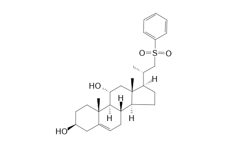 (3S,8S,9S,10R,11R,13S,14S,17R)-10,13-dimethyl-17-[(2S)-1-(phenylsulfonyl)propan-2-yl]-2,3,4,7,8,9,11,12,14,15,16,17-dodecahydro-1H-cyclopenta[a]phenanthrene-3,11-diol