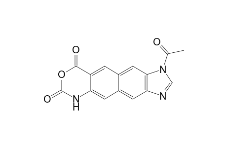 Imidazo[4',5':6,7]naphth[2,3-d][1,3]oxazine-7,9-dione, 1-acetyl-1,6-dihydro-