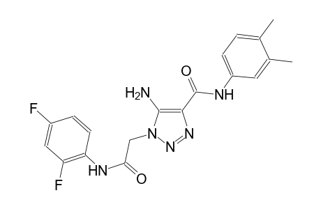 5-amino-1-[2-(2,4-difluoroanilino)-2-oxoethyl]-N-(3,4-dimethylphenyl)-1H-1,2,3-triazole-4-carboxamide