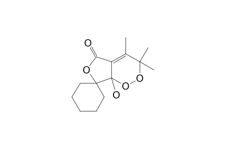 7'a-hydroxy-3',3',4'-trimethylspiro[cyclohexane-1,7'-furo[4,3-c]dioxine]-5'-one