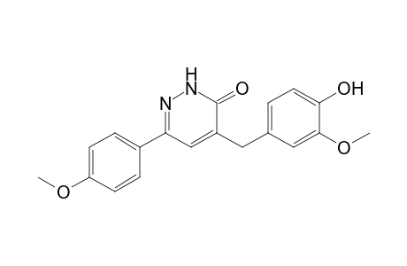 4-(4-Hydroxy-3-methoxybenzyl)-6-(4-methoxyphenyl)pyridazin-3(2H)-one