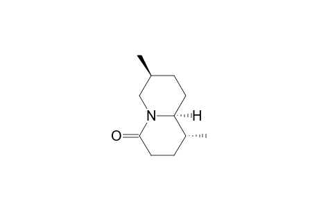 4H-Quinolizin-4-one, octahydro-1,7-dimethyl-, [1R-(1.alpha.,7.alpha.,9a.beta.)]-