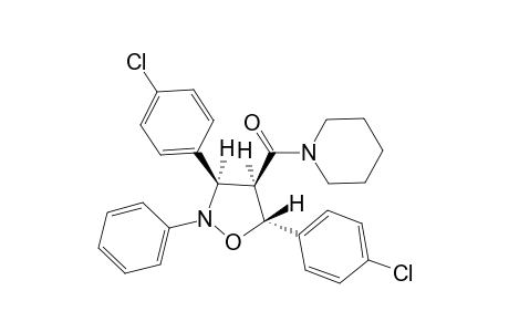 3RS-(3R*,4R*,5S*)-2-PHENYL-3-(4-CHLOROPHENYL)-5-(4-CHLOROPHENYL)-4-PIPERIDINYLOXO-ISOXAZOLIDINE