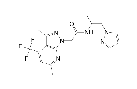 1H-pyrazolo[3,4-b]pyridine-1-acetamide, 3,6-dimethyl-N-[1-methyl-2-(3-methyl-1H-pyrazol-1-yl)ethyl]-4-(trifluoromethyl)-