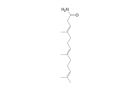 (3E,7E)-4,8,12-trimethyltrideca-3,7,11-trienamide