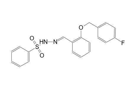 N'-((E)-{2-[(4-fluorobenzyl)oxy]phenyl}methylidene)benzenesulfonohydrazide