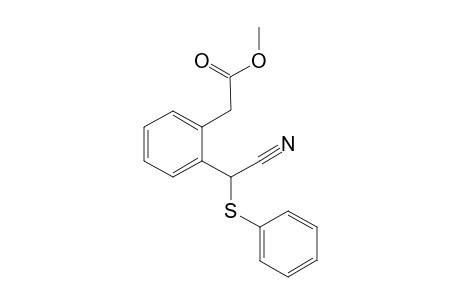 Methyl 2-{o-[Cyano(phenylthio)methyl]phenyl}acetate
