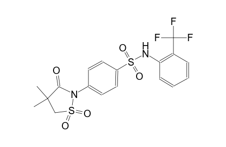 benzenesulfonamide, 4-(4,4-dimethyl-1,1-dioxido-3-oxo-2-isothiazolidinyl)-N-[2-(trifluoromethyl)phenyl]-