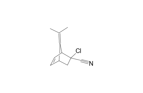 Endo-2-chloro-7-isopropylidenebicyclo[2.2.1]hept-5-ene-exo-2-carbonitrile and exo-2-chloro-7-isopropylidenebicyclo-[2.2.1]hept-5-ene-endo-2-carbonitrile