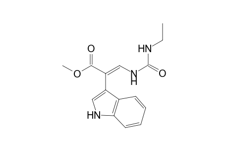 (E)-3-(ethylcarbamoylamino)-2-(1H-indol-3-yl)-2-propenoic acid methyl ester