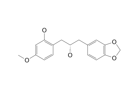 (2R)-1-(2-HYDROXY-4-METHOXYPHENYL)-3-(3,4-METHYLENEDIOXYPHENYL)-PROPAN-2-OL
