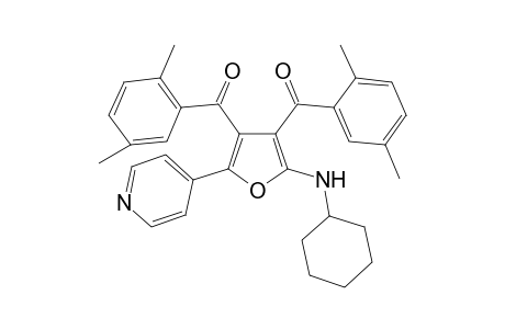 [2-(Cyclohexylamino)-5-(pyridin-4-yl)furan-3,4-diyl]bis[(2,5-dimethylphenyl)methanone]