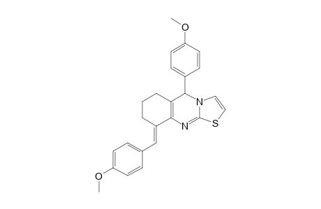 (E)-9-(4-Methoxybenzylidene)-5-(4-methoxyphenyl)-6,7,8,9-tetrahydro-5H-thiazolo[2,3-b]quinazoline