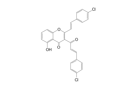 8-Chloro-3-(4-chlorocinnamoyl)-5-hydroxy-2-styrylchromone