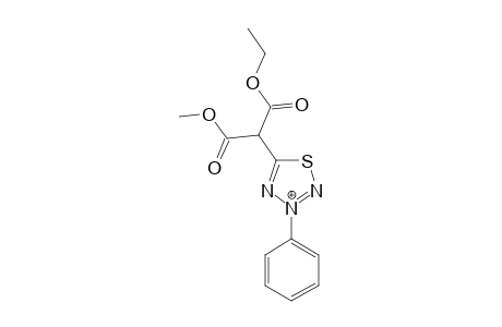 3-PHENYL-5-(METHYLCARBONYL-ETHYLCARBOYNLMETHYL)-1,2,3,4-THIATRIAZOLE