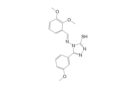 4-{[(E)-(2,3-dimethoxyphenyl)methylidene]amino}-5-(3-methoxyphenyl)-4H-1,2,4-triazole-3-thiol