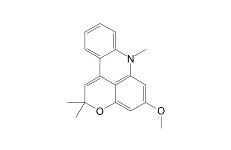 2,2-DIMETHYL-5-METHOXY-7-METHYLPYRANO-[2,3,4-KL]-ACRIDINE