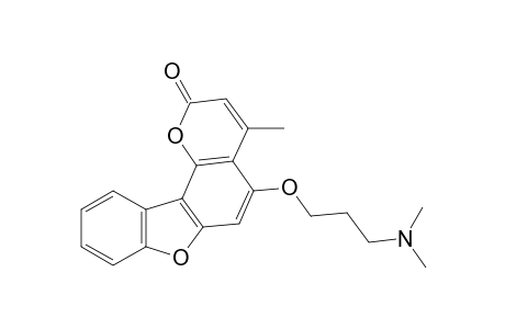 5-(3-(dimethylamino)propoxy)-4-methyl-2H-benzofuro[2,3-h]chromen-2-one