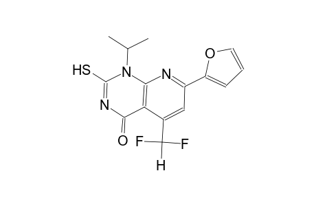 pyrido[2,3-d]pyrimidin-4(1H)-one, 5-(difluoromethyl)-7-(2-furanyl)-2-mercapto-1-(1-methylethyl)-