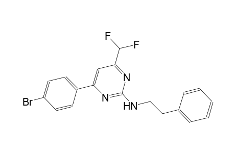 2-pyrimidinamine, 4-(4-bromophenyl)-6-(difluoromethyl)-N-(2-phenylethyl)-