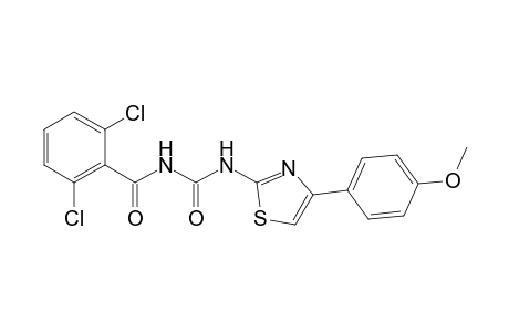 Benzamide, 2,6-dichloro-N-[[[4-(4-methoxyphenyl)-2-thiazolyl]amino]carbonyl]-
