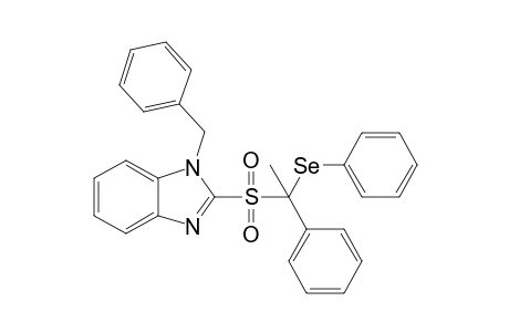 2-{[1-Phenyl-1-(phenylseleno)ethyl]sulfonyl}-1-(phenylmethyl)benzimidazole
