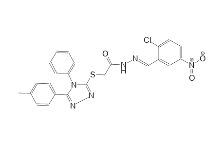 acetic acid, [[5-(4-methylphenyl)-4-phenyl-4H-1,2,4-triazol-3-yl]thio]-, 2-[(E)-(2-chloro-5-nitrophenyl)methylidene]hydrazide